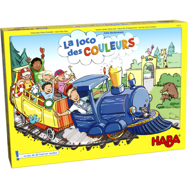 Haba Jeu de société La Loco des Couleurs